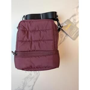 Heyday Instax Camera Case Burgundy Padded Crossbody New